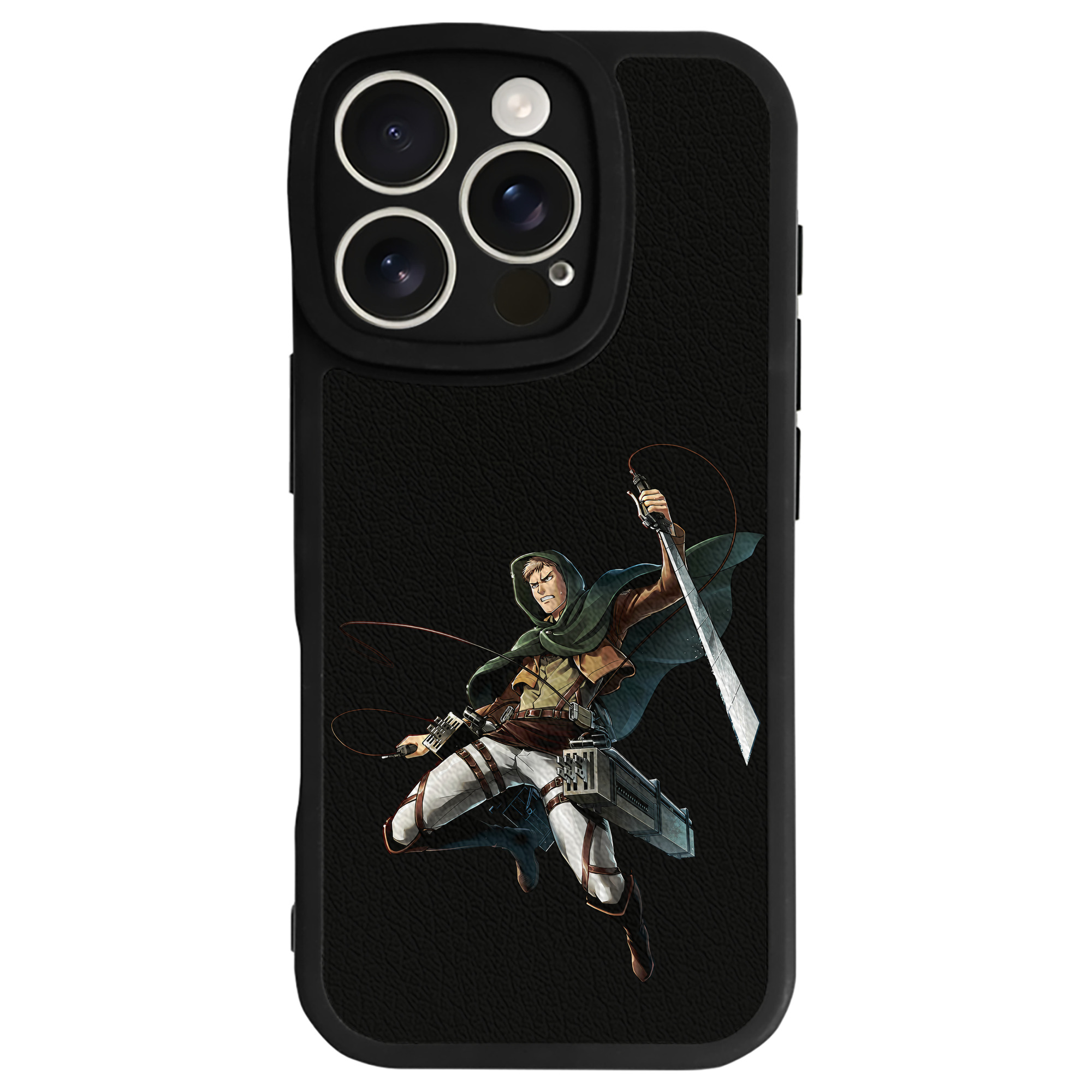 （画像用） 進撃の巨人 Attack on Titan 【iPhone 16シリーズ対応】シリコンスマホケース（レザー調） 材質：シリコン